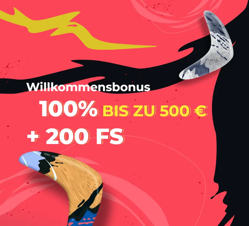 Willkommensbonus bei Boomerang Casino Online