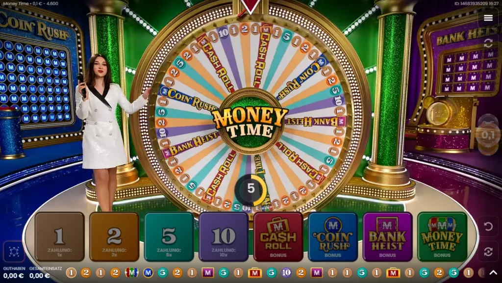 Money Time bei Boomerang Live Casino