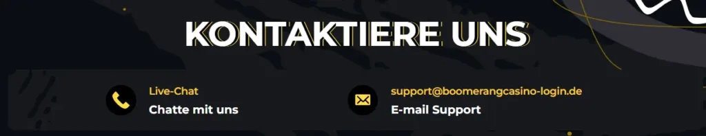 Kundendienst mit Live-Chat und E-Mail Support